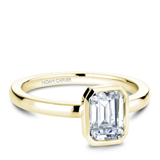 Bezel Set Emerald Cut Ring