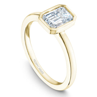 Bezel Set Emerald Cut Ring