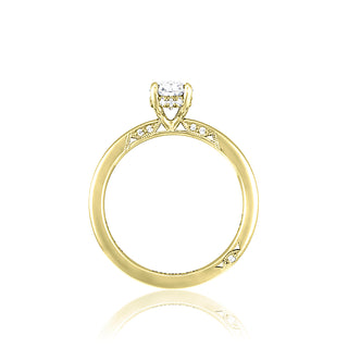Simply Tacori Solitaire Ring Setting in Oval Cut