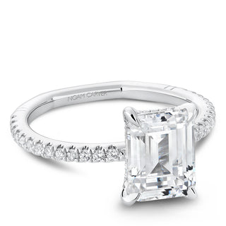 Atelier Emerald Cut Ring Setting by Noam Carver