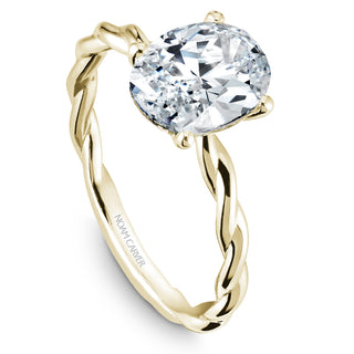 Twist Oval Solitaire Setting by Noam Carver