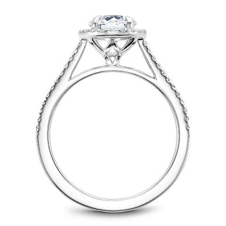 Round Halo Diamond Ring Setting by Noam Carver