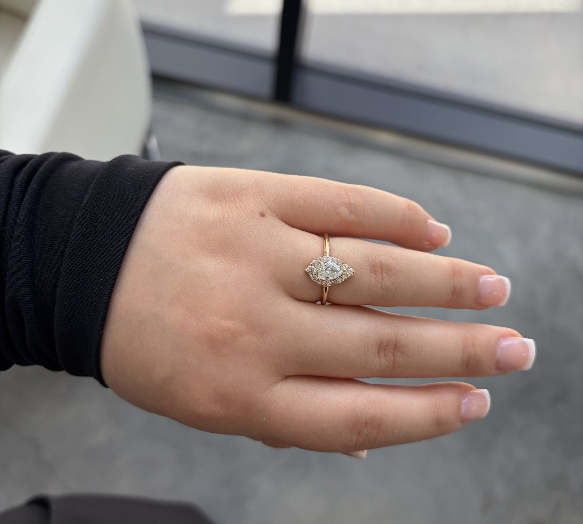 Pear Diamond Ring by Parade Designs
