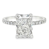 2.87TCW Solitaire Ring With Hidden Halo