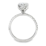 2.87TCW Solitaire Ring With Hidden Halo