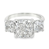 5.19TCW 3 Stone Diamond Ring