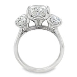 5.19TCW 3 Stone Diamond Ring