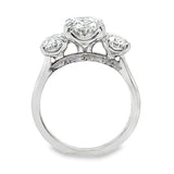 5.19TCW Three Stone Diamond Ring
