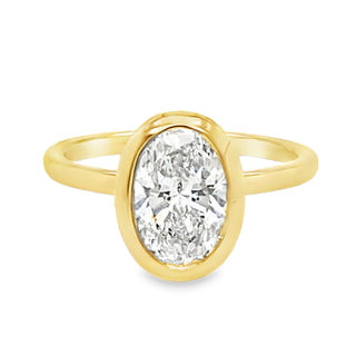 Lab Grown Diamond Bezel Solitaire by Noam Carver