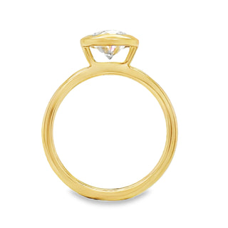 Lab Grown Diamond Bezel Solitaire by Noam Carver