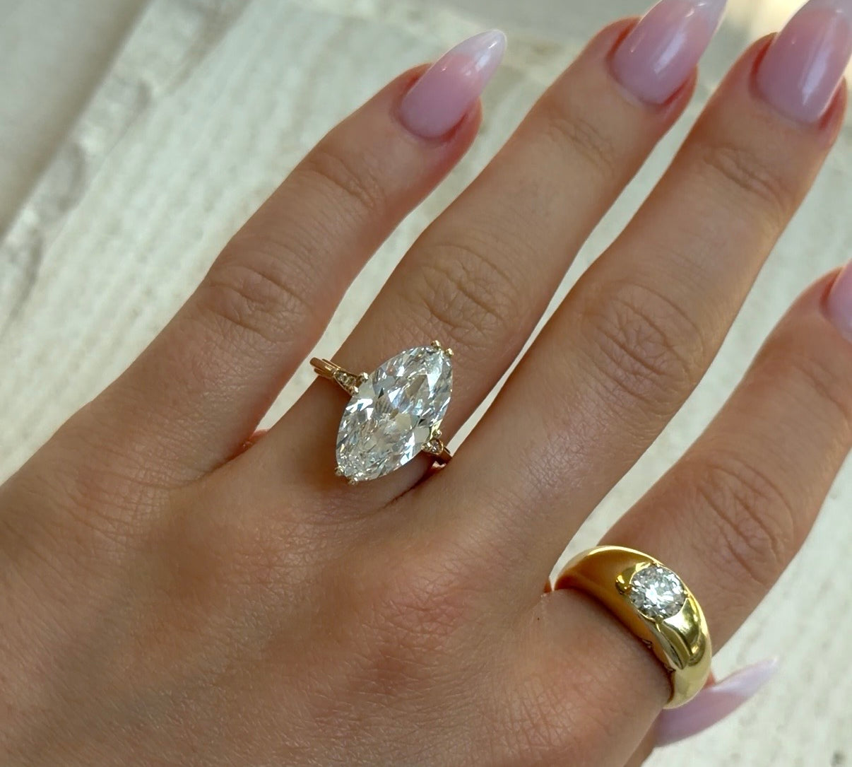 6.69TCW Moval Engagement Ring by Noam Carver
