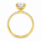 3.55TCW Pear Diamond Pavé Ring