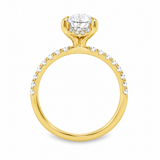 3.55TCW Pear Diamond Pavé Ring