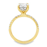 3.55TCW Oval Diamond Pavé Ring