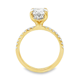3.55TCW Oval Diamond Pavé Ring