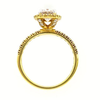 Oval Halo Diamond Ring by Simon G