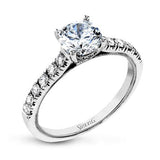 Round Lab Grown Diamond Ring by Simon G