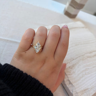3.17TCW Marquise Lab Grown Diamond Ring by Noam Carver