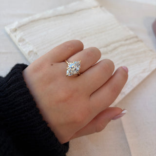 4.17TCW Marquise Lab Grown Diamond Ring by Noam Carver