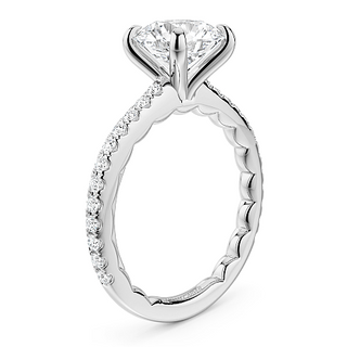 4.34TCW Round Lab Grown Diamond Ring by Noam Carver
