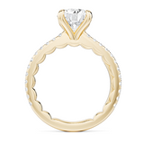 3.34TCW Round Lab Grown Diamond Ring by Noam Carver