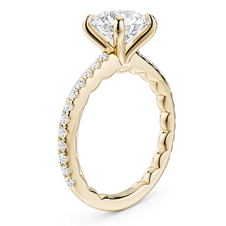 2.34TCW Round Lab Grown Diamond Ring by Noam Carver
