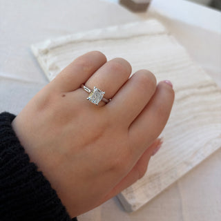 2.07 Elongated Cushion Lab Grown Diamond Ring by Noam Carver