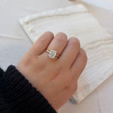 3.07TCW Elongated Cushion Lab Grown Diamond Ring by Noam Carver
