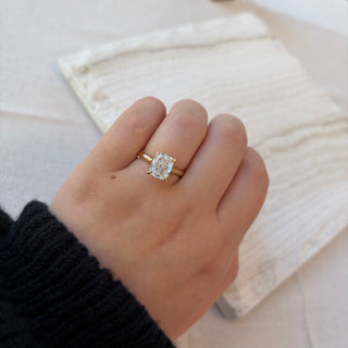 3.07TCW Elongated Cushion Lab Grown Diamond Ring by Noam Carver
