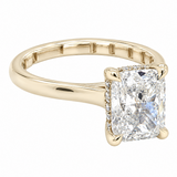 3.07TCW Elongated Cushion Lab Grown Diamond Ring by Noam Carver