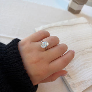 3.07TCW Oval Lab Grown Diamond Ring by Noam Carver