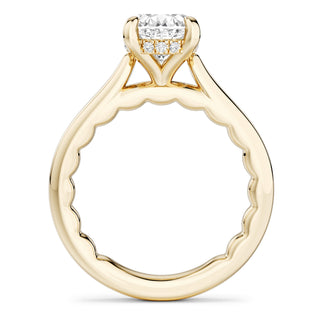 4.07TCW Oval Lab Grown Diamond Ring by Noam Carver