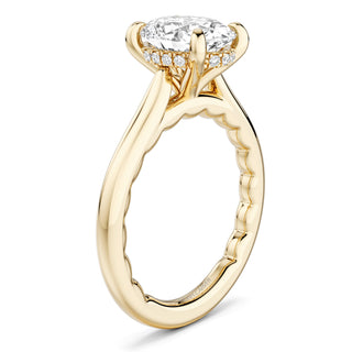 4.07TCW Oval Lab Grown Diamond Ring by Noam Carver