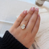 4.07TCW Oval Lab Grown Diamond Ring by Noam Carver
