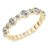 1.07TCW Alternating Size Diamond Band by My Caroline