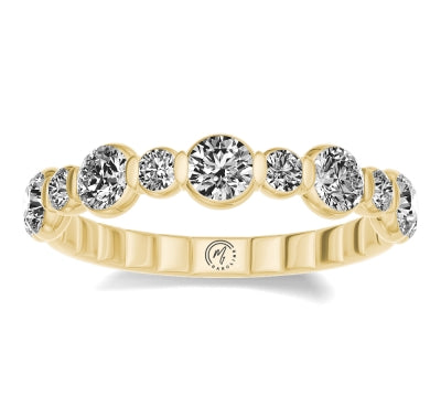 1.07TCW Alternating Size Diamond Band by My Caroline