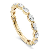 Marquise Cut Diamond band by Noam Carver