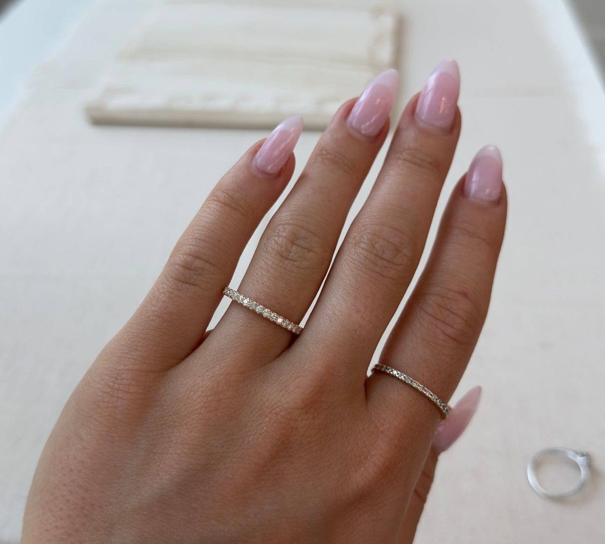 Luna Semi-Eternity Wedding Band