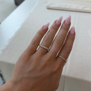 Luna Semi-Eternity Wedding Band by Noam Carver