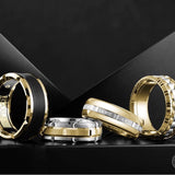 Interior Enamel Carbon Ring by Carlex
