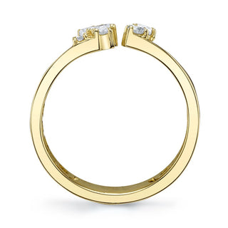 Wide Diamond Band by Shy Creation