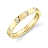 Bezel Set Diamond Band by Shy Creation