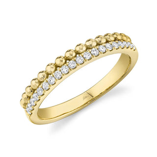 Double Row Diamond Ring by Shy Creation