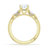 Simply Tacori Three Stone Ring Setting