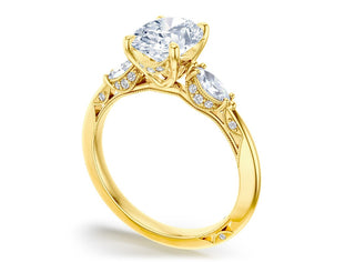 Simply Tacori Three Stone Ring Setting