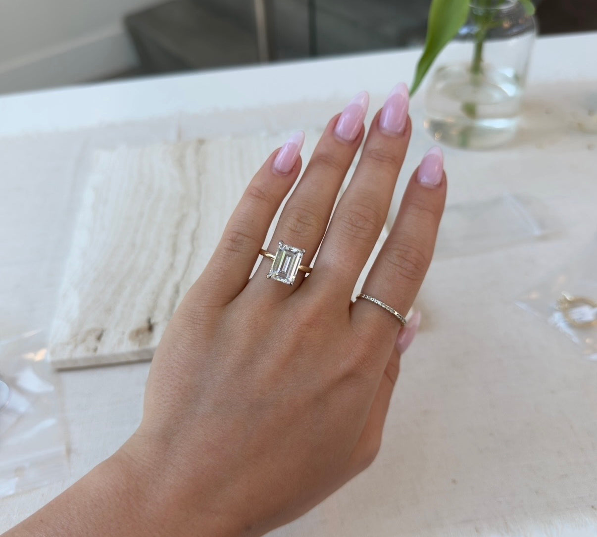 Atelier Emerald Ring Setting by Noam Carver