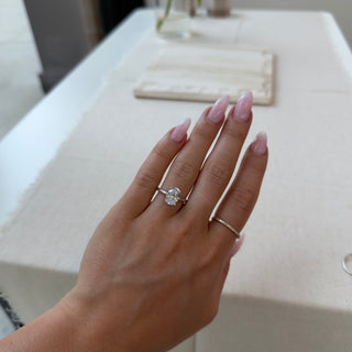 Half Bezel Solitaire Ring Setting by Noam Carver