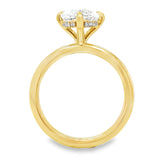Elongated Cushion Ring Setting by Noam Carver