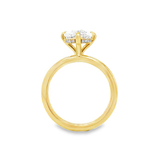 Elongated Cushion Ring Setting by Noam Carver