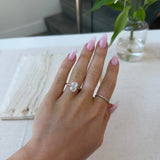 Elongated Cushion Ring Setting by Noam Carver